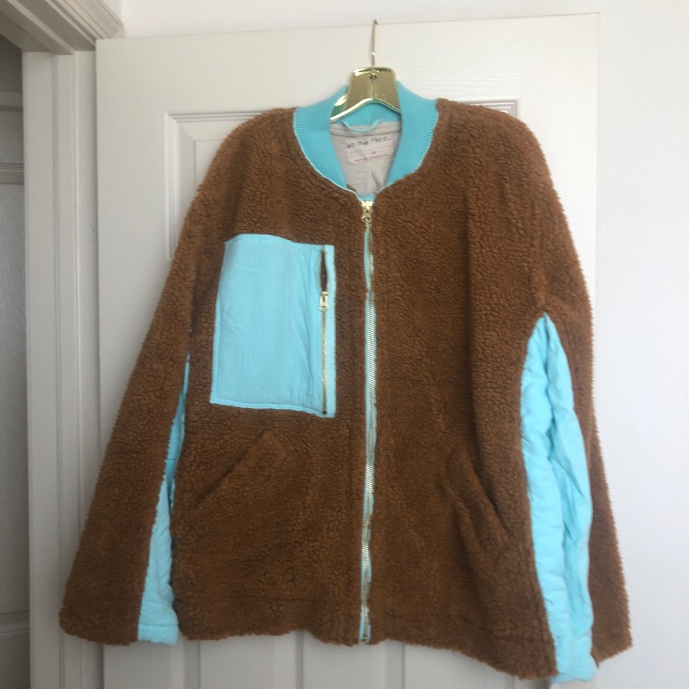 NWT Free People fleece jacket size M fall/spring